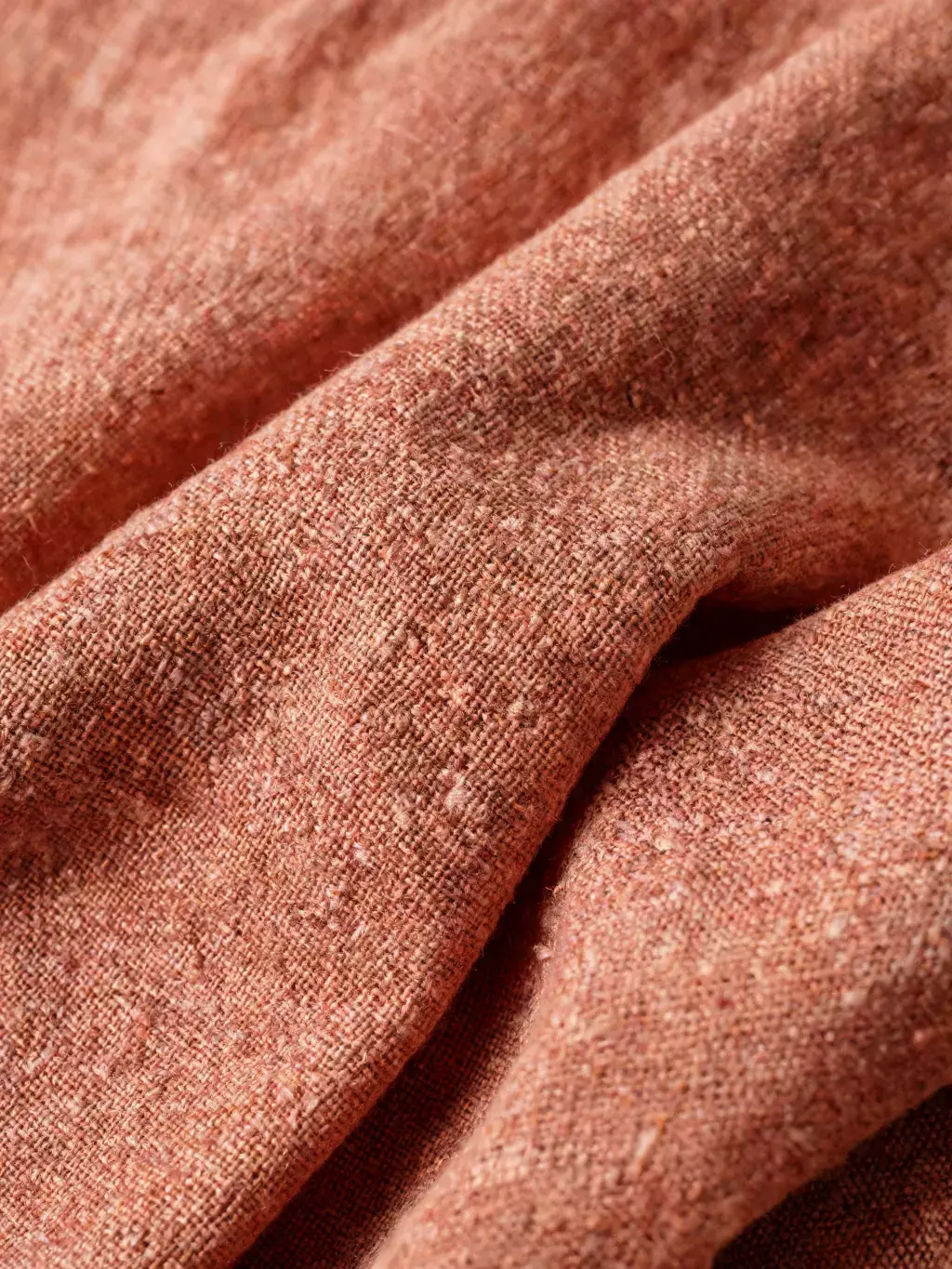 Gros plan texture tricot terracotta