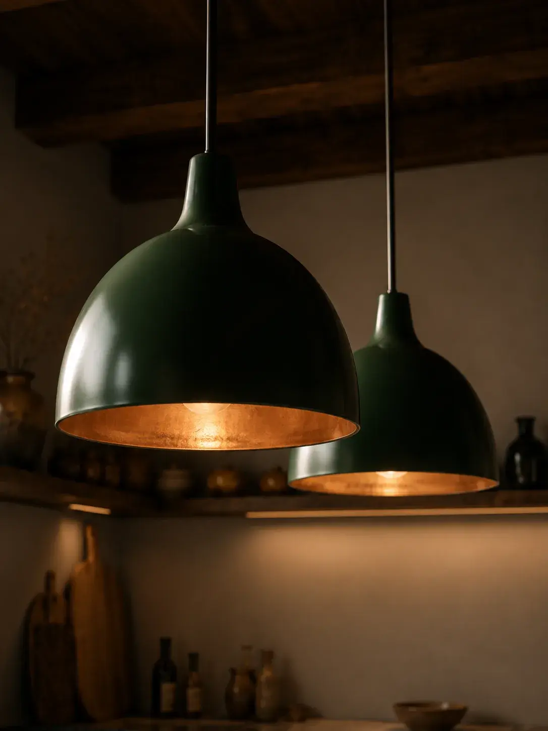 Suspension industrielle noire, ampoule Edison à filament apparent